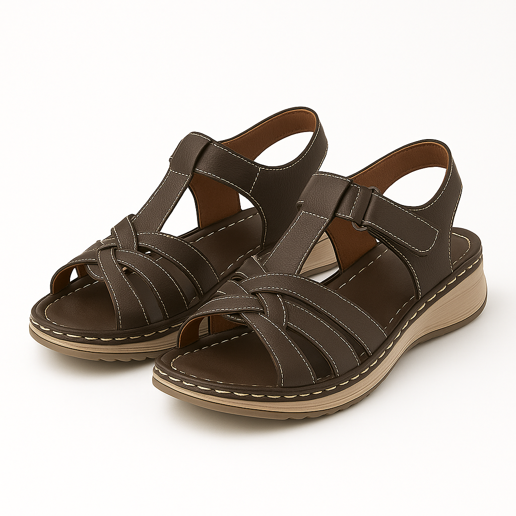 Diana | Orthopedic Women's Sandals with Wedge Heel and Straps