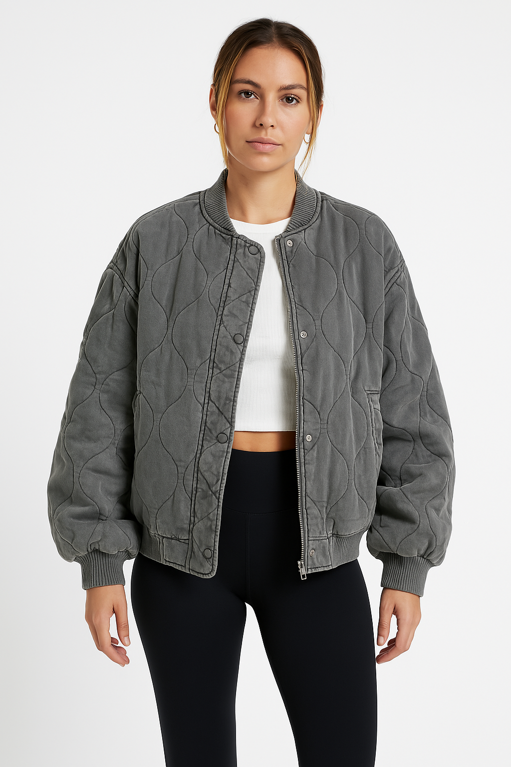 Mackenzie | Women's Quilted Bomber Jacket