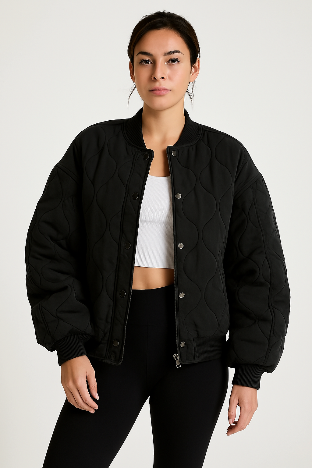 Mackenzie | Women's Quilted Bomber Jacket