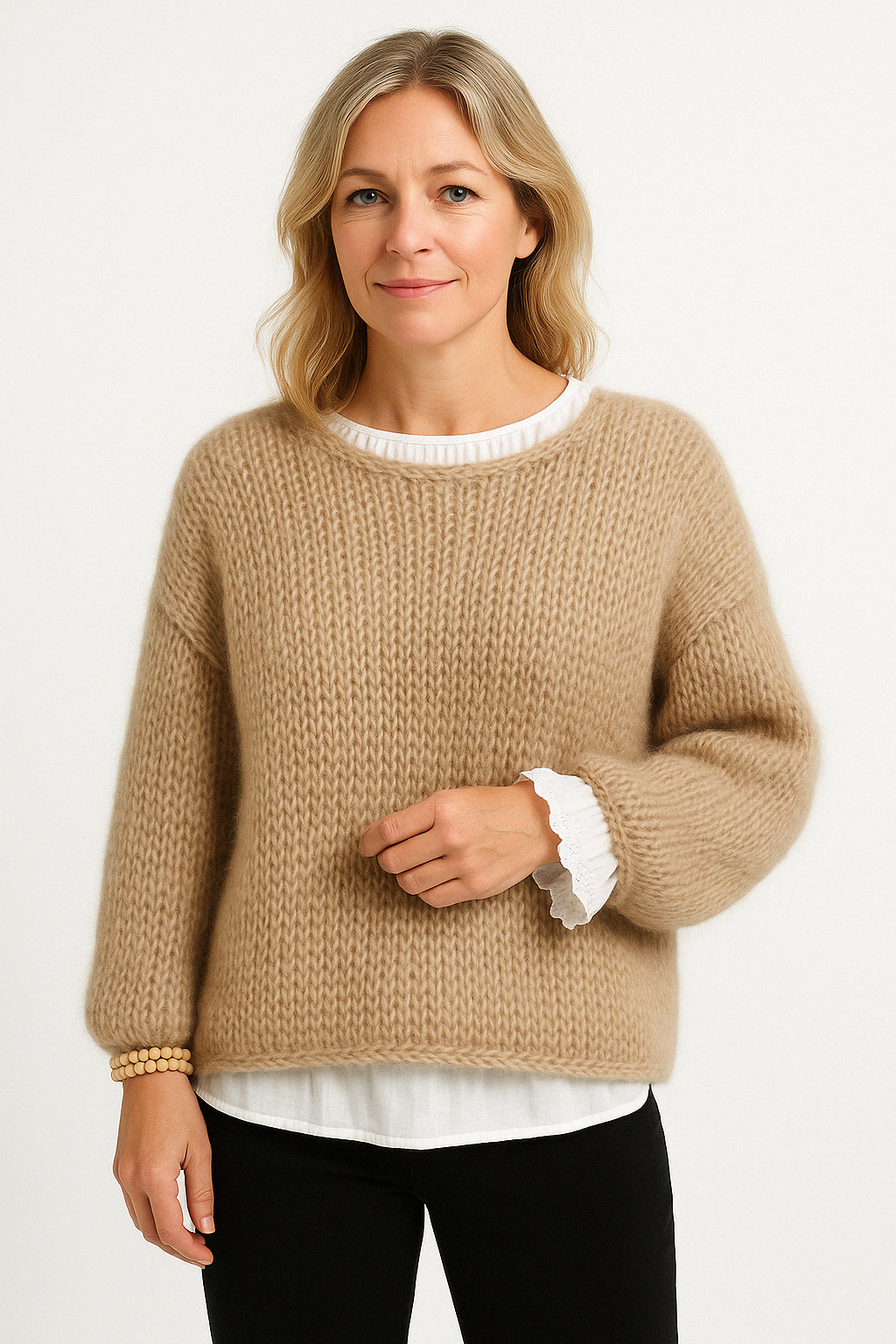 Rose | Women's Oversized Crew Neck Sweater
