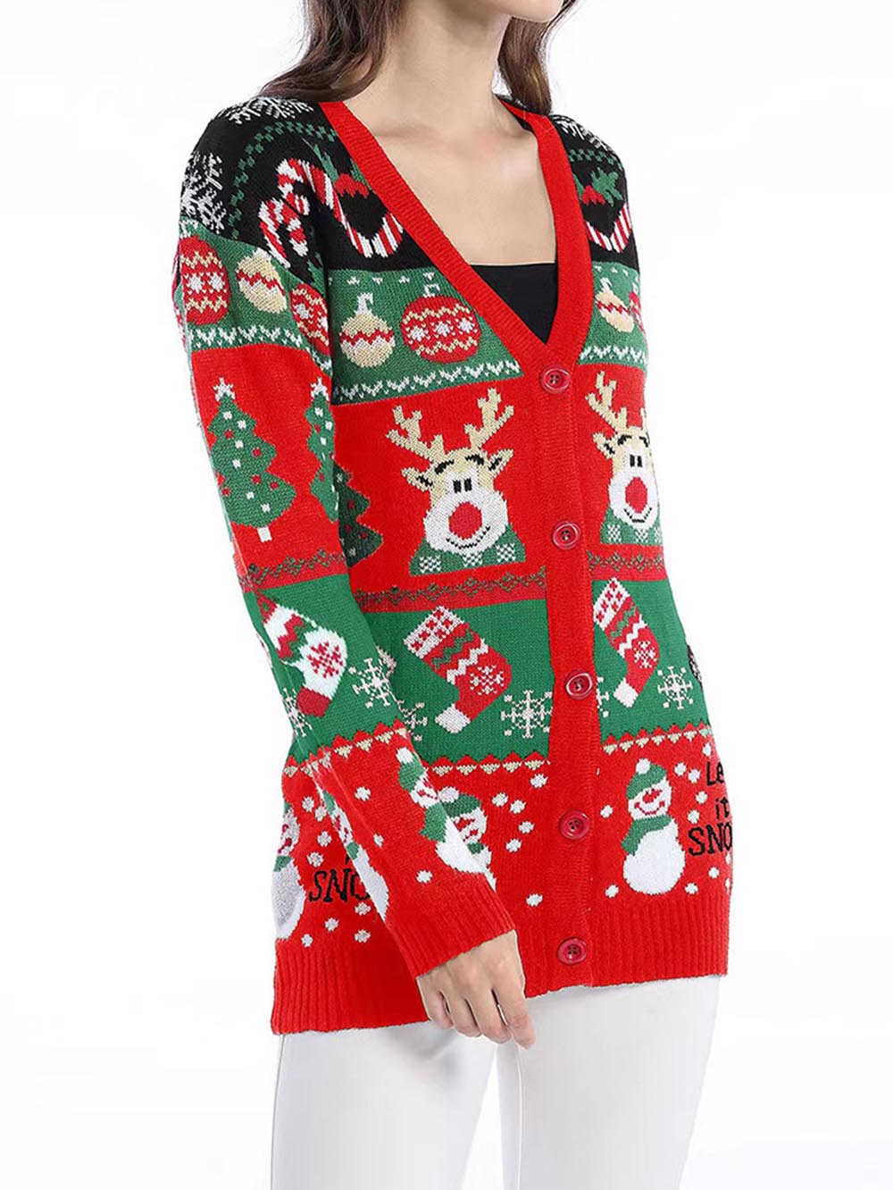 Diana® | Christmas long sleeve cardigan