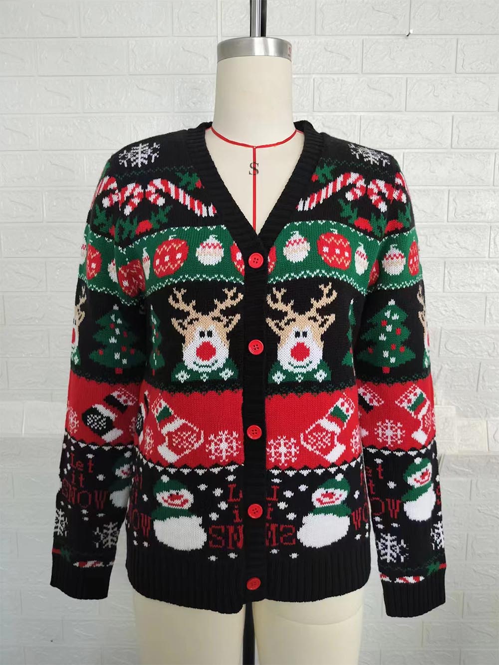 Diana® | Christmas long sleeve cardigan