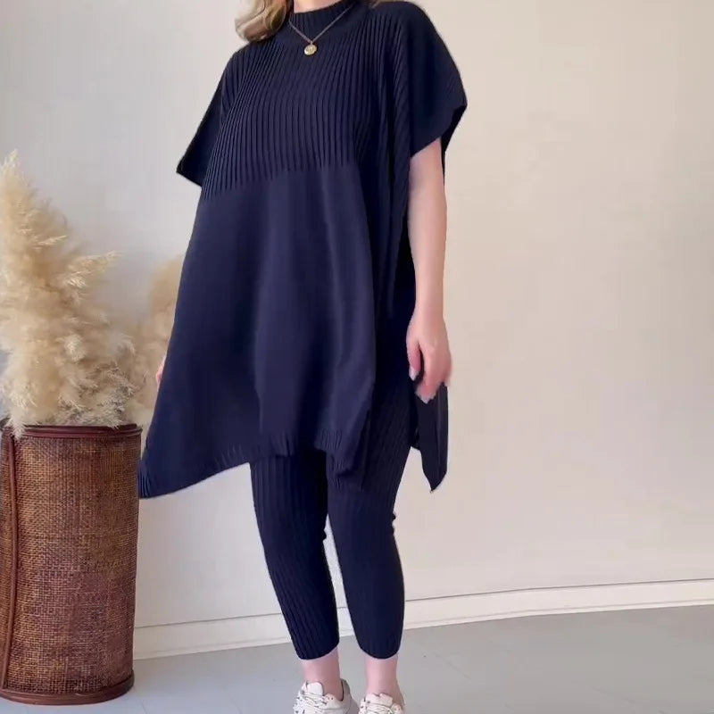 Bella® | Natalia set with a loose sweater and knitted leggings