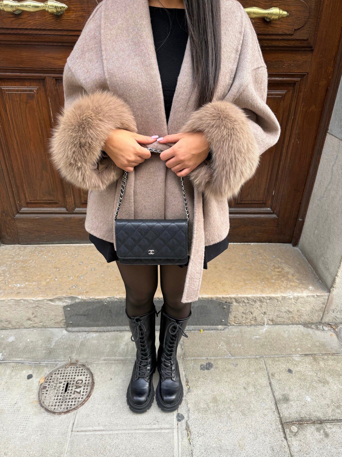 Cinthia® | Brown luxury coat
