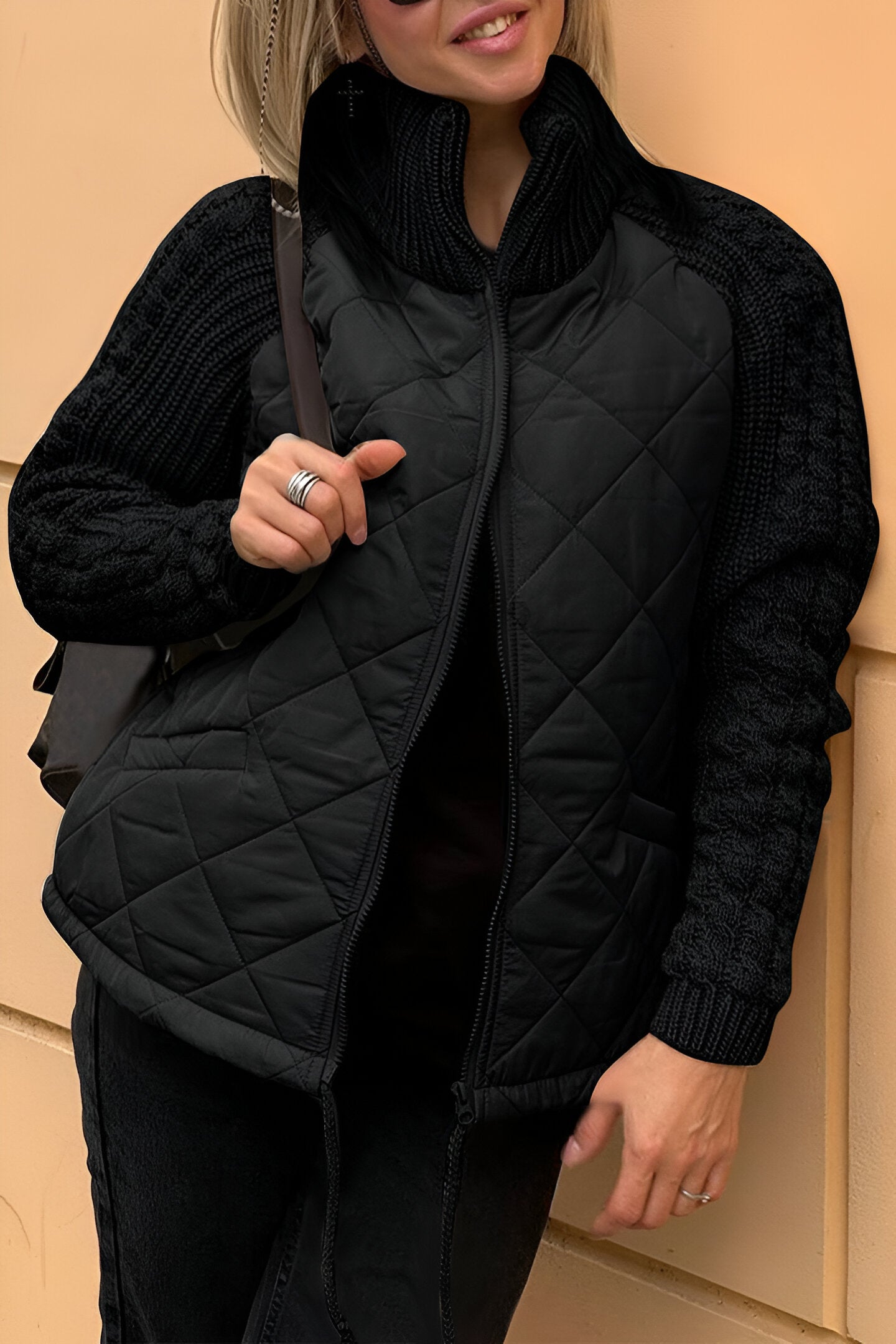 Brigida® | – Quilted Knit Jacket