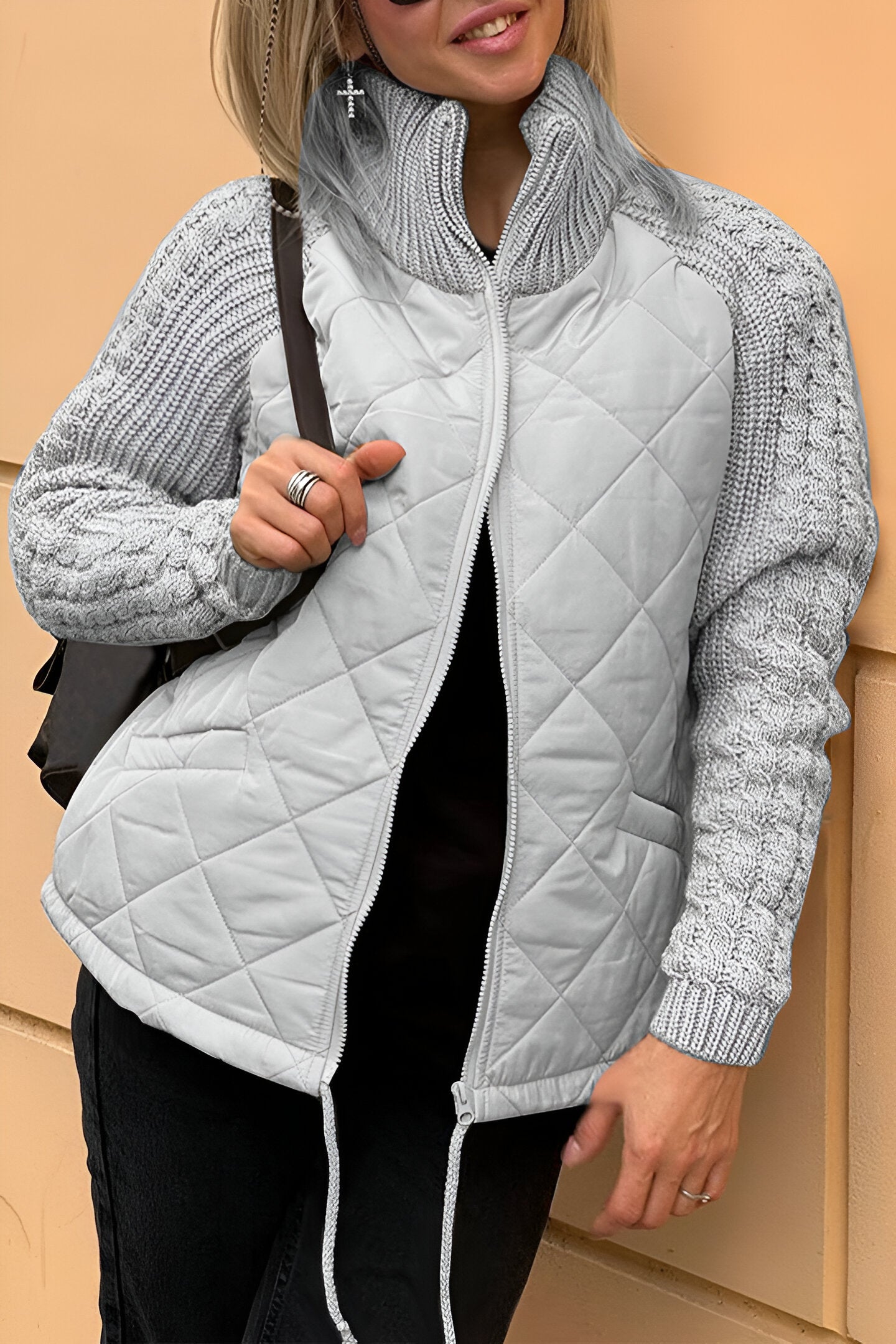 Brigida® | – Quilted Knit Jacket