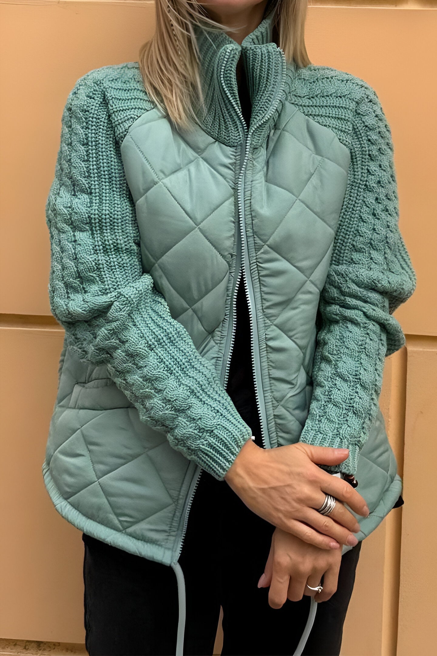 Brigida® | – Quilted Knit Jacket