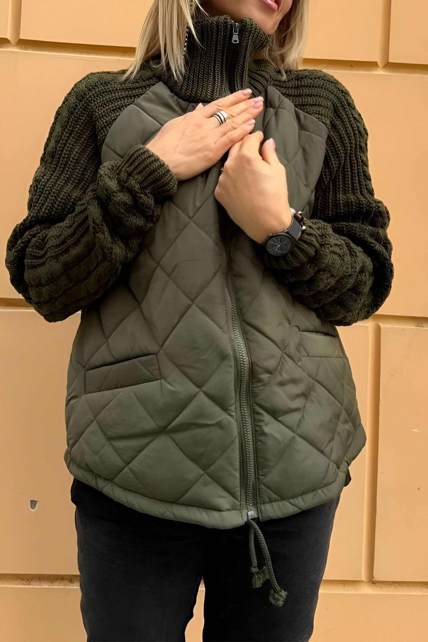 Brigida® | – Quilted Knit Jacket