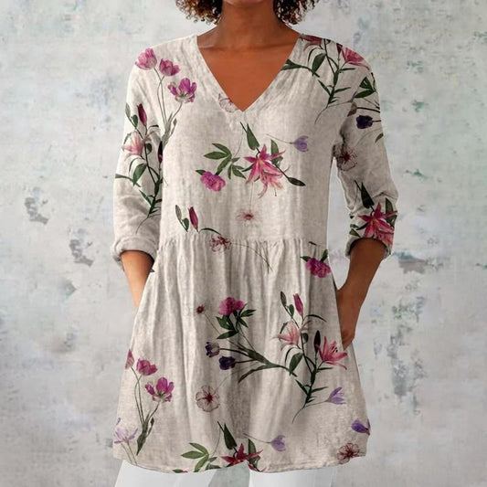 Broughton® | Floral V-Neck Shirt