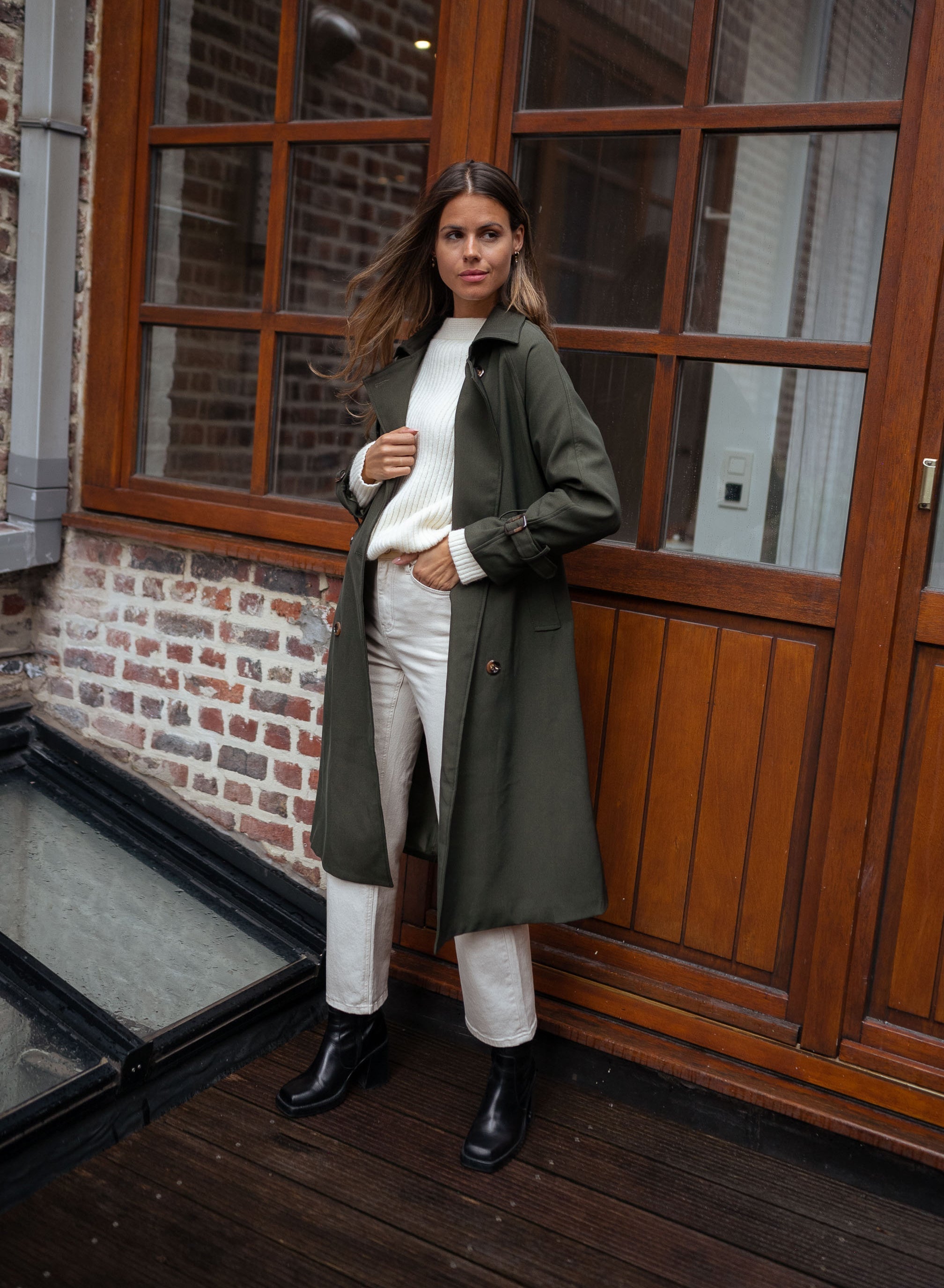 Krista | Women's Double-Breasted Long Coat