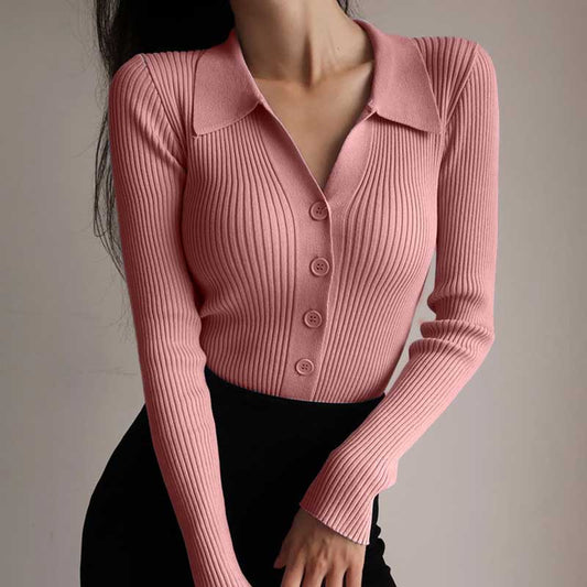 Aranza | -sleeved button-up polo shirt, elegant design