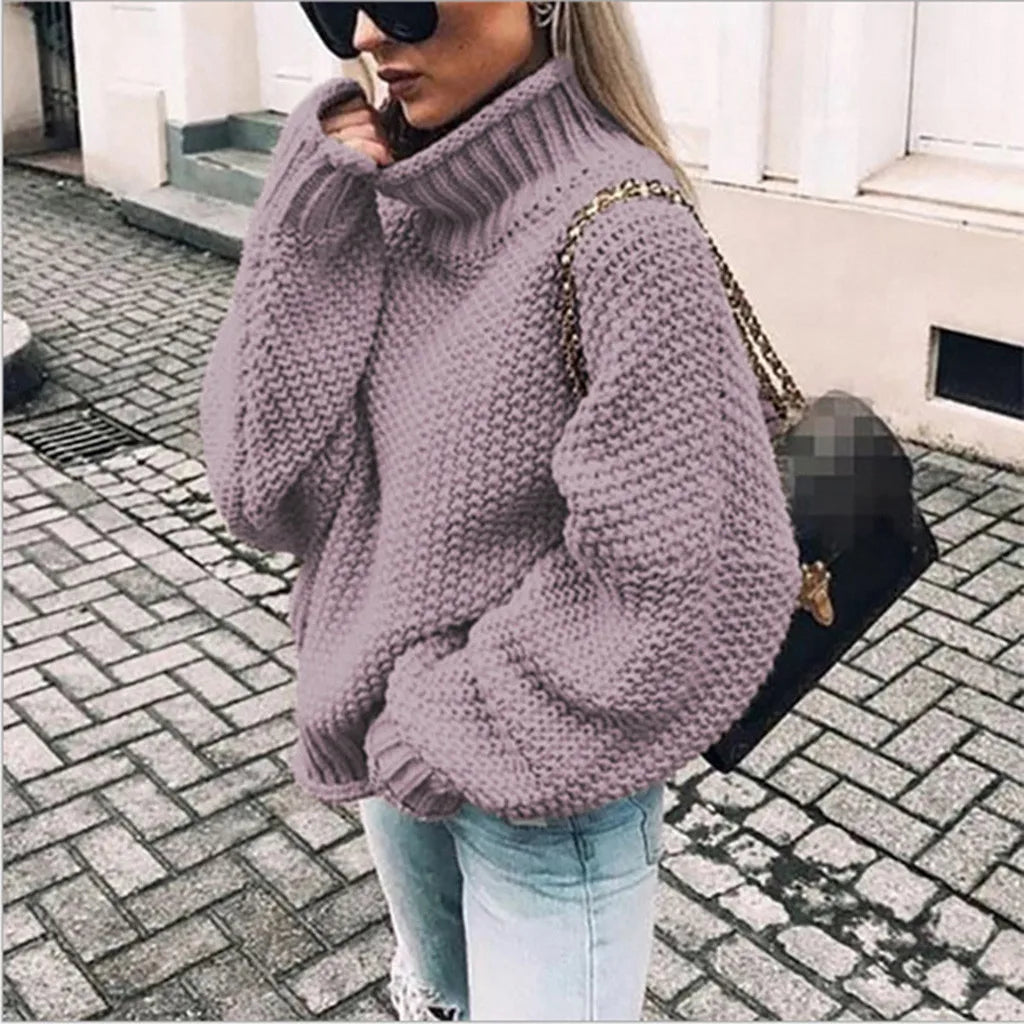 Consuelo | Women's cotton oversized sweater with mouse sleeves