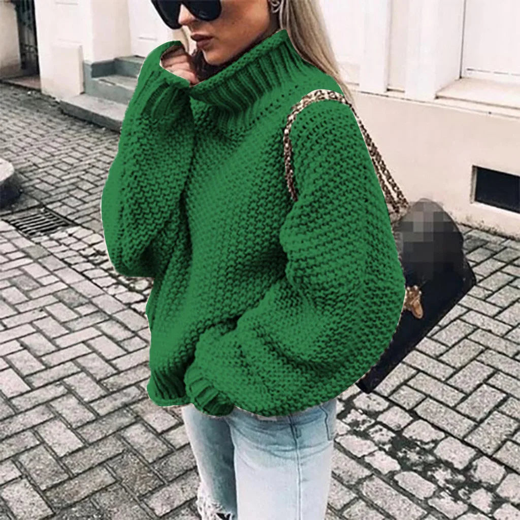Consuelo | Women's cotton oversized sweater with mouse sleeves
