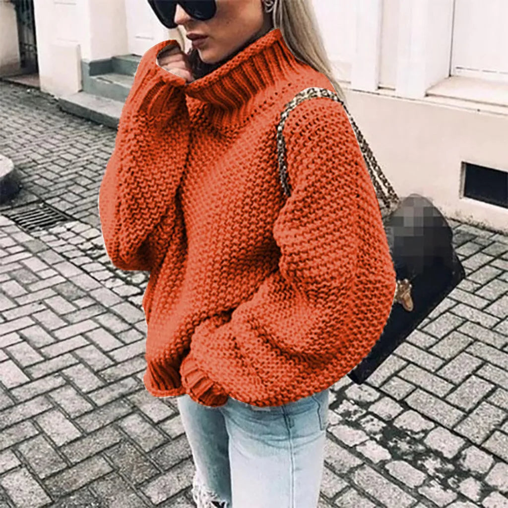 Consuelo | Women's cotton oversized sweater with mouse sleeves