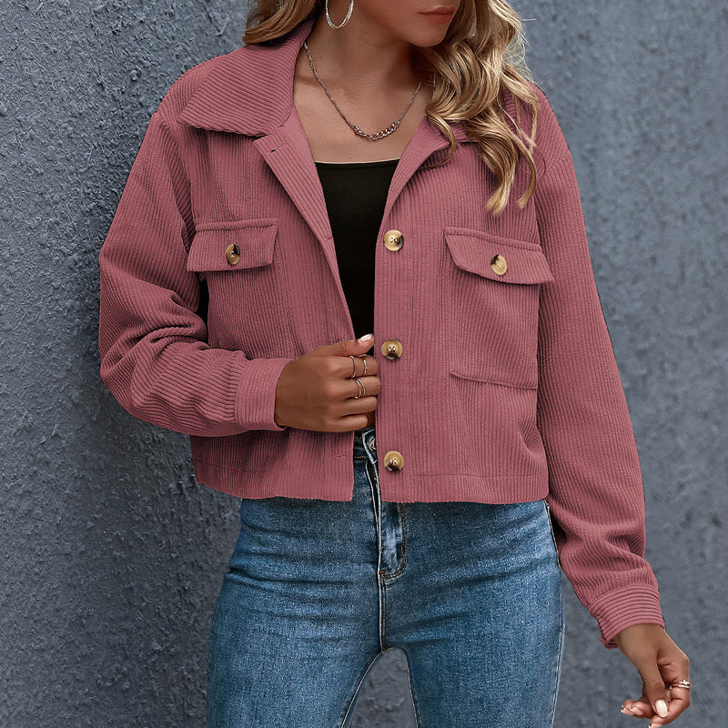 Alina | Women's corduroy jacket with lapel collar