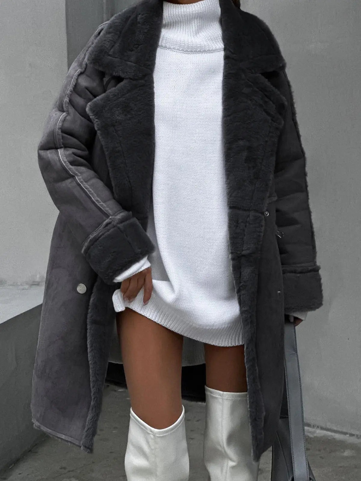 Camille | Women's jacket fleece elegant silhouette comfortable fit