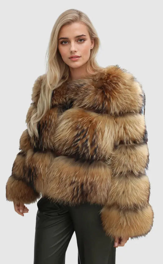 Cristina | Women's jacket faux fur stylish elegant