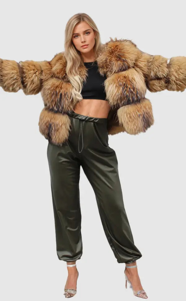 Cristina | Women's jacket faux fur stylish elegant