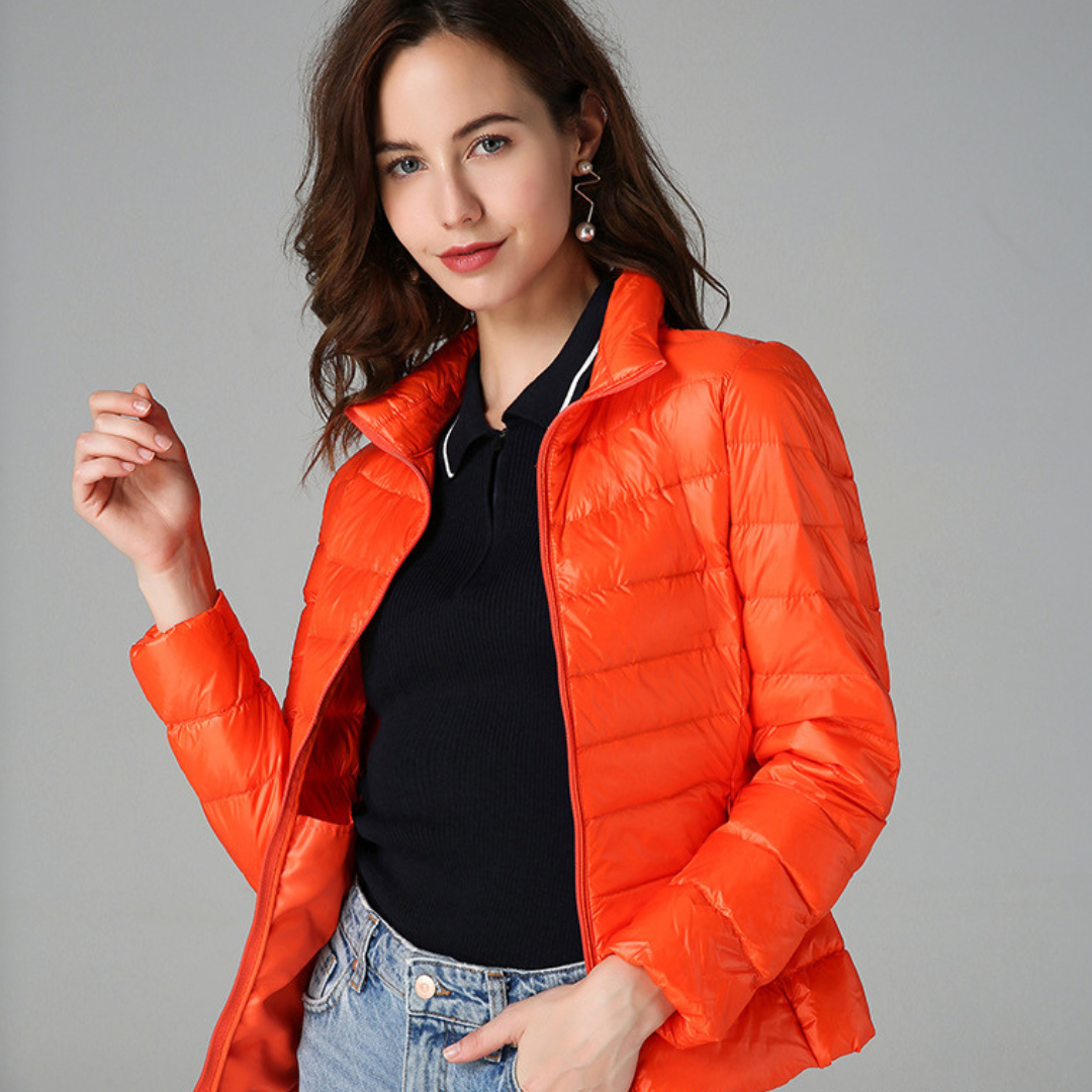 Doris | Women's jacket lightweight pleated design with practical pockets