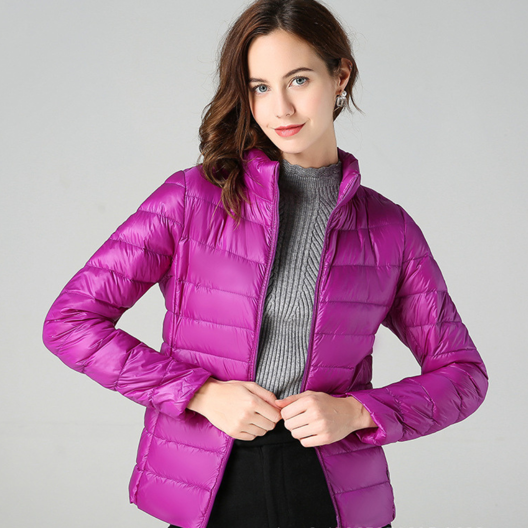 Doris | Women's jacket lightweight pleated design with practical pockets