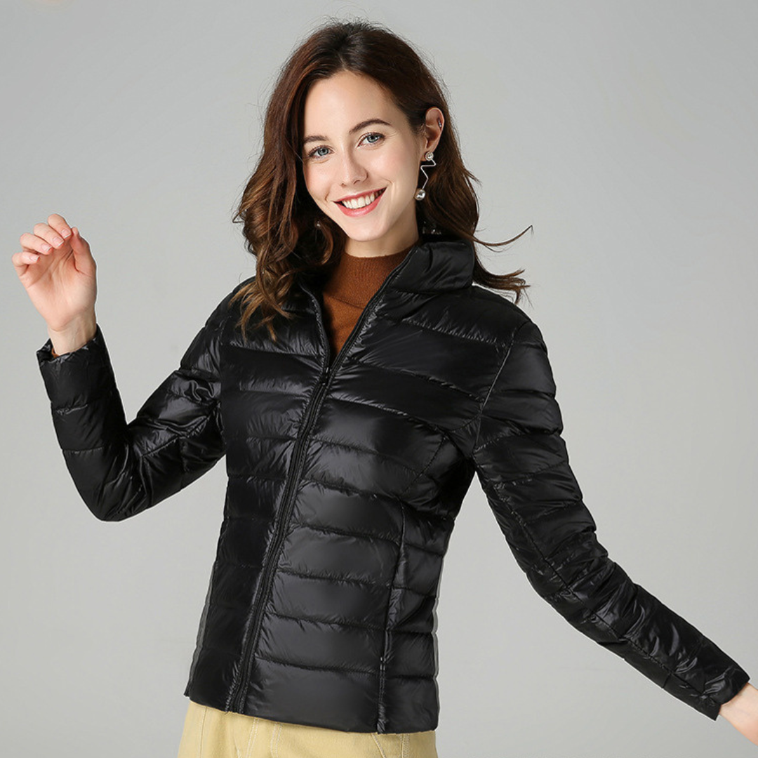 Doris | Women's jacket lightweight pleated design with practical pockets