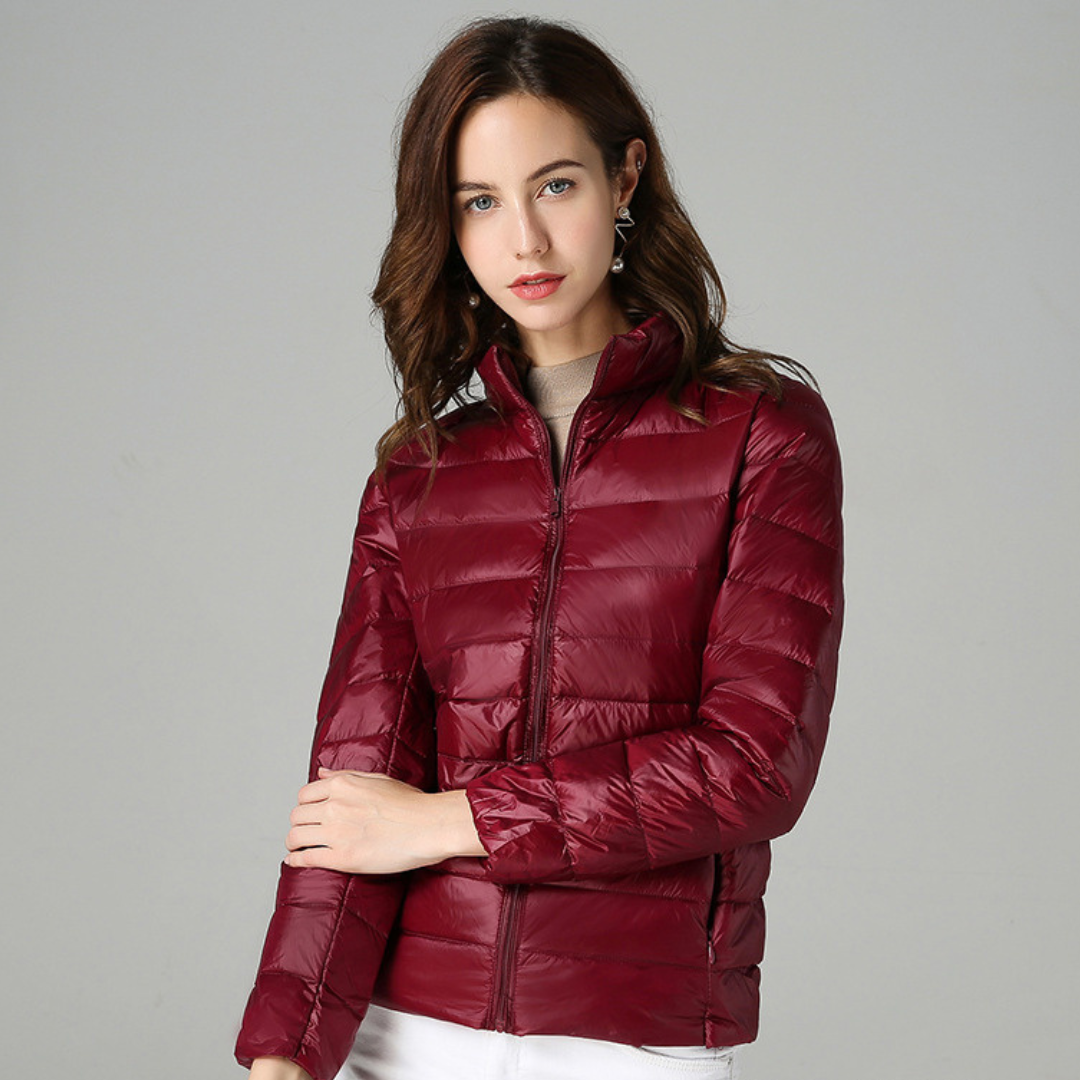 Doris | Women's jacket lightweight pleated design with practical pockets