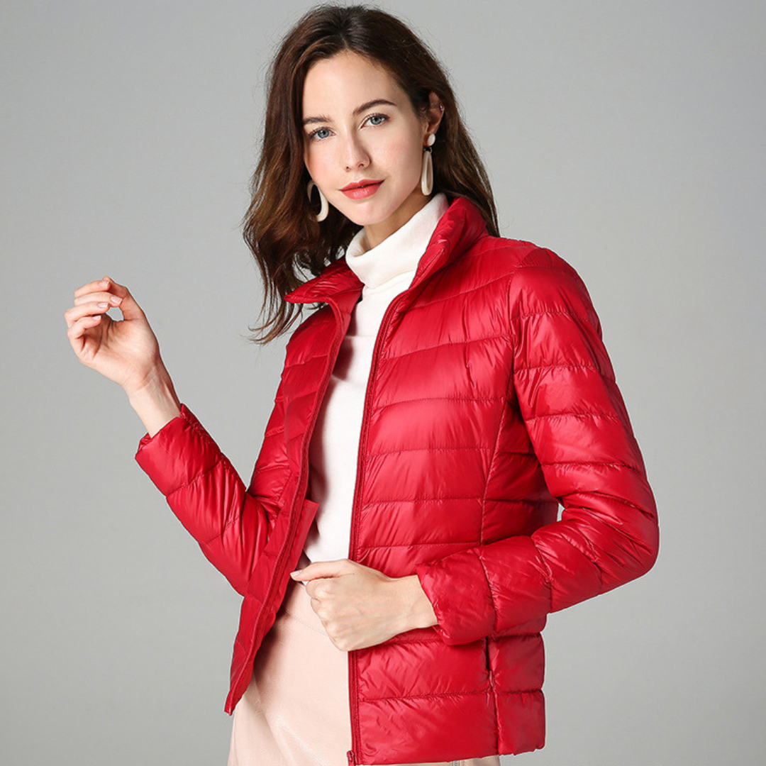 Doris | Women's jacket lightweight pleated design with practical pockets
