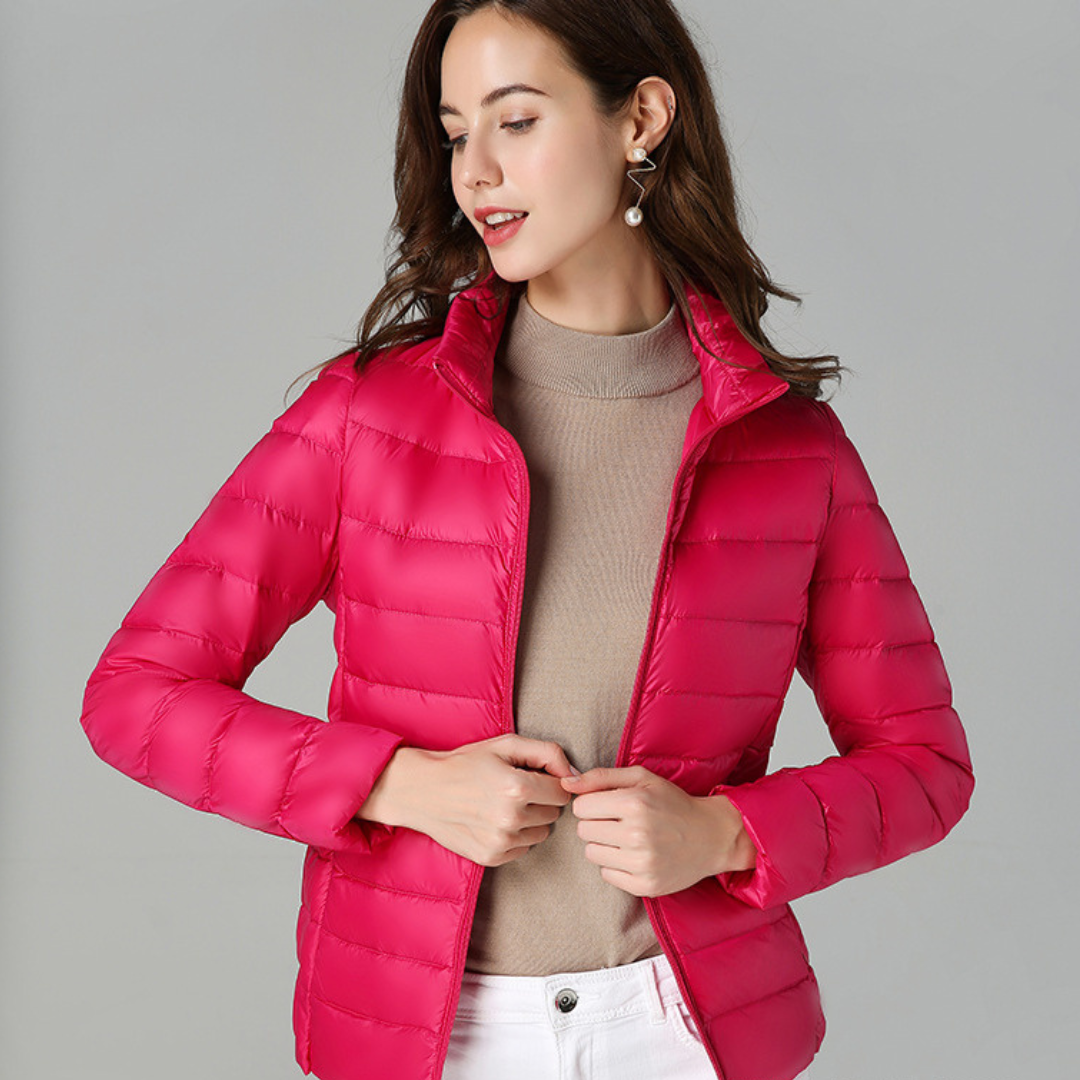 Doris | Women's jacket lightweight pleated design with practical pockets