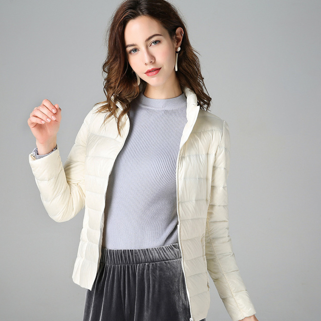 Doris | Women's jacket lightweight pleated design with practical pockets