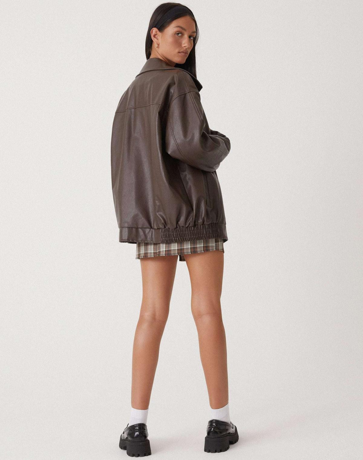 Elisa | Women's jacket oversized faux leather fashionable