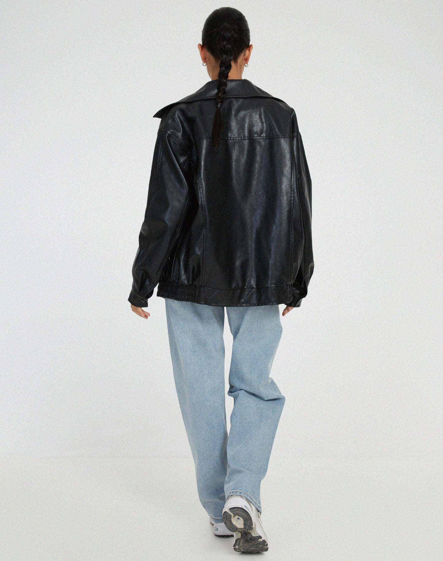 Elisa | Women's jacket oversized faux leather fashionable