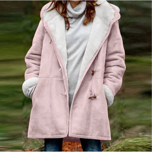 Eliana | Women's jacket with vegan fur lining and tailored fit