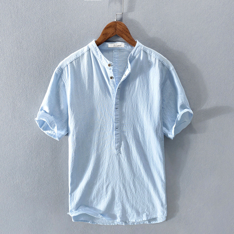 Theodore | Men's Elegant Shirt with Mandarin Collar