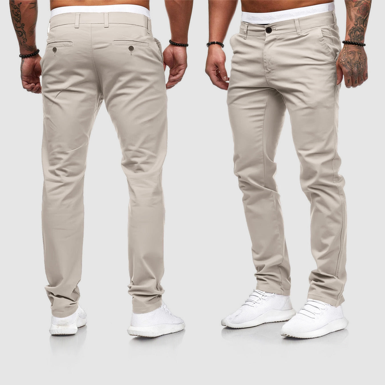 Gus | Men's Casual Slim Fit Straight Leg Pants
