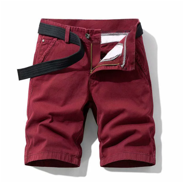 Demetrius | Knee-length Stylish Shorts with Belt & Pockets