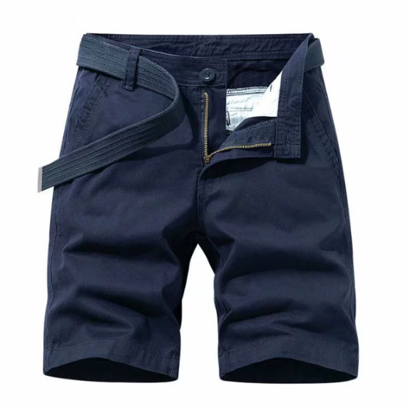 Demetrius | Knee-length Stylish Shorts with Belt & Pockets