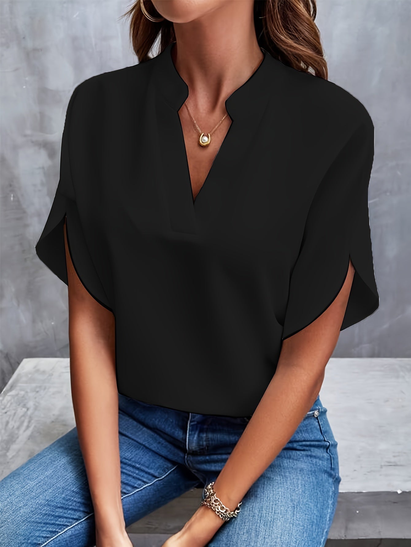 Brockwell® | Flared Sleeve Blouse