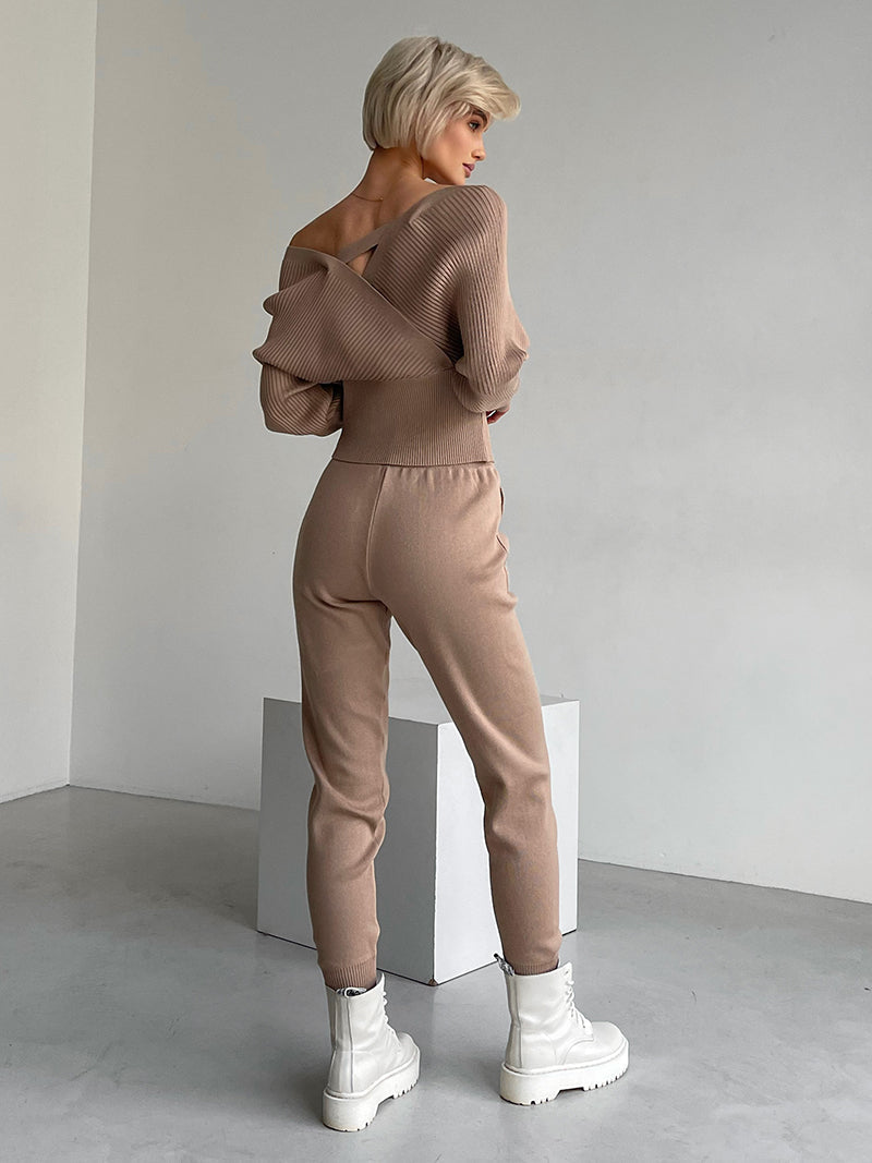 Ava® | Jenni off shoulder top and pants set