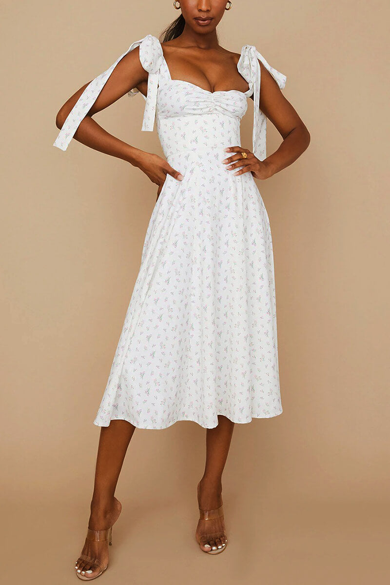 Andrea® | Pretty midi dress with straps and slit