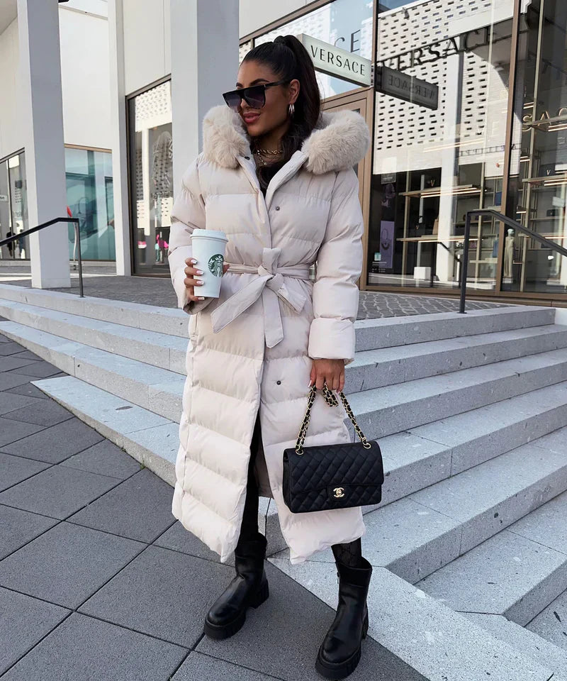 Carmen® | Chic women's winter coat with fur collar