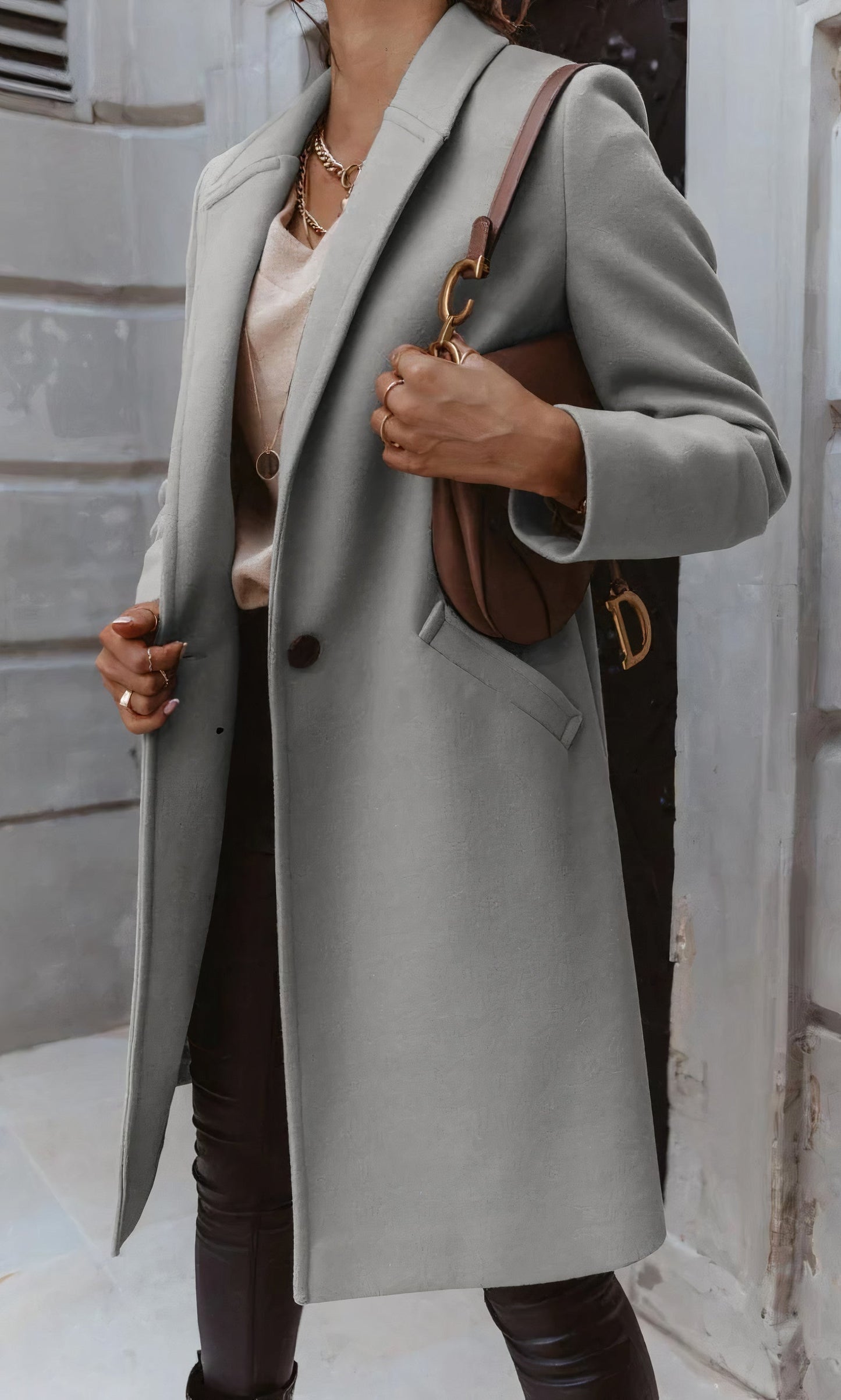 Astrid® | Elegant long coat for women