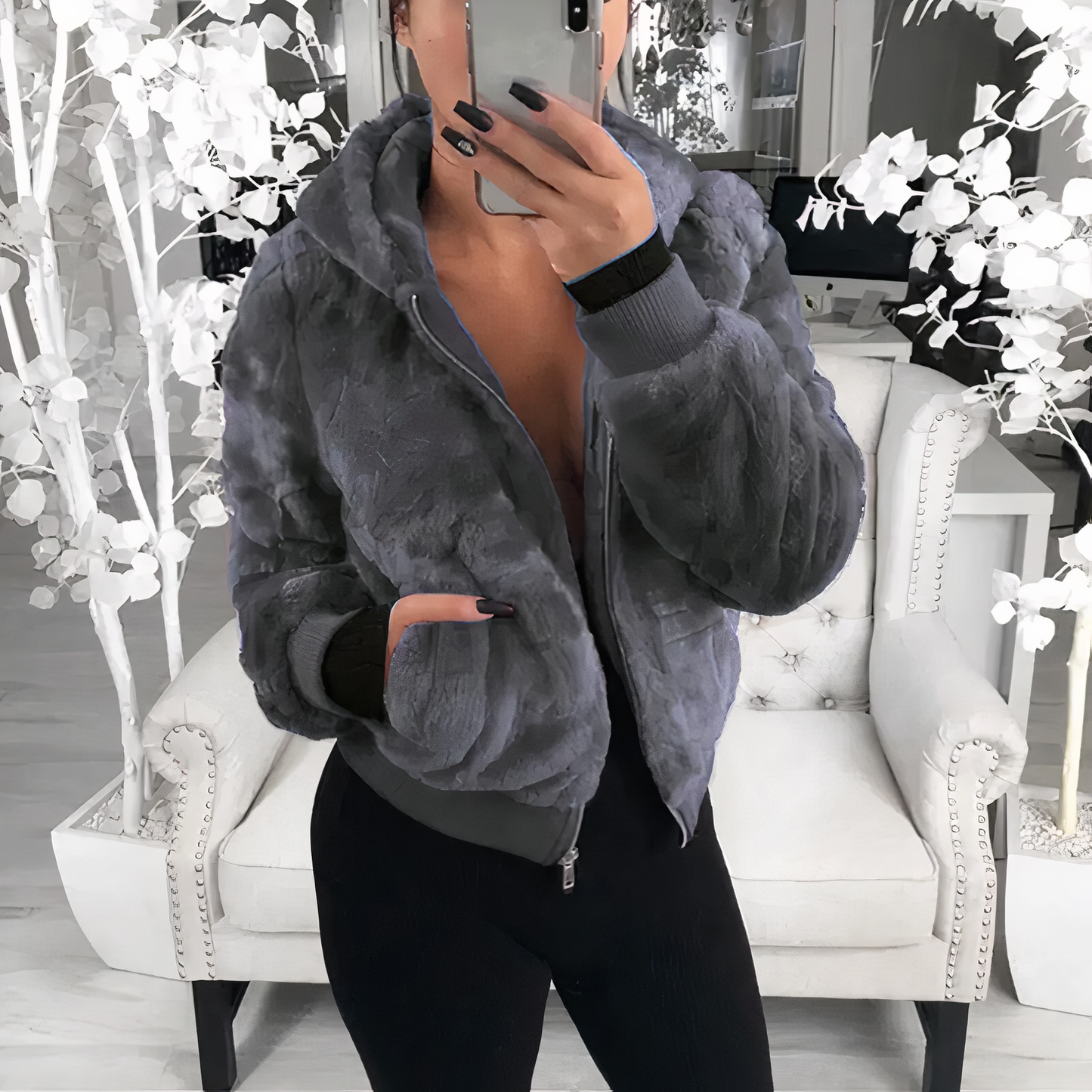Celeste® | Short hooded jacket