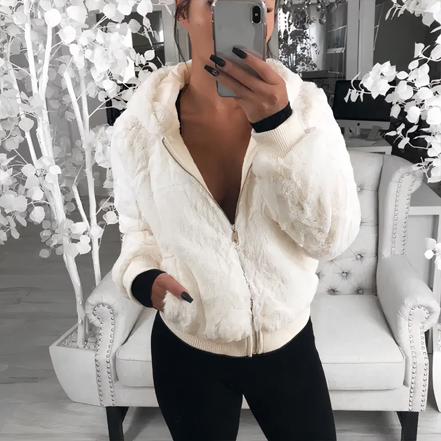 Celeste® | Short hooded jacket