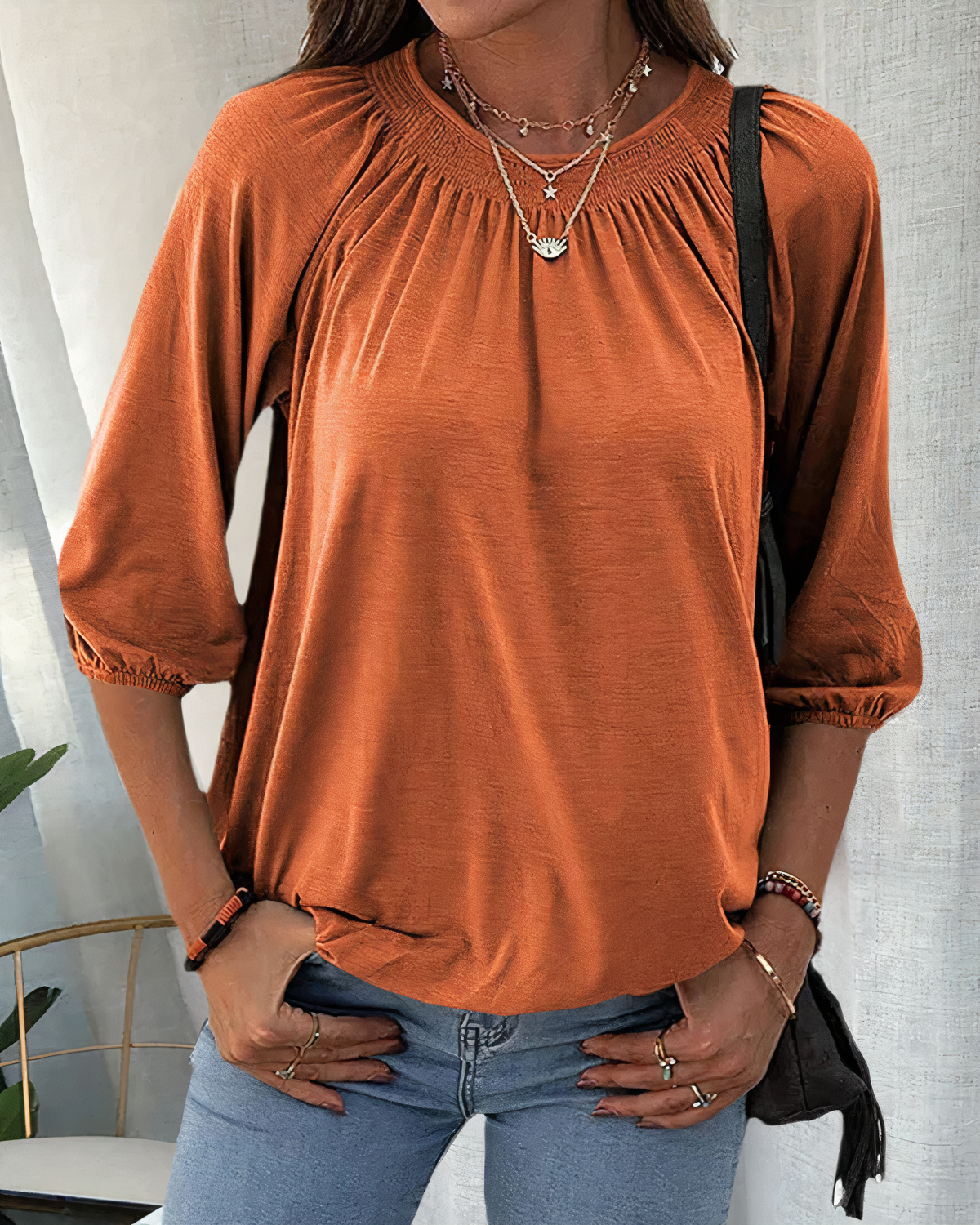 Bretislav® | Stylish Blouse With 3/4 Sleeves