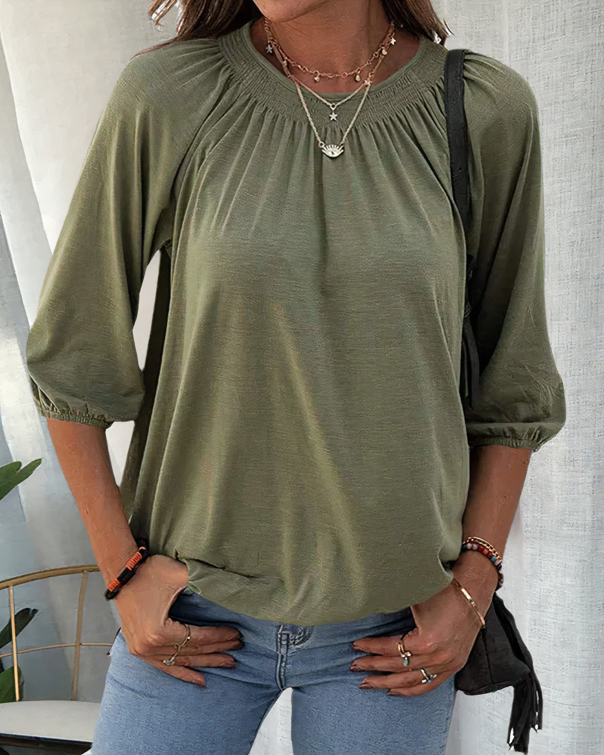 Bretislav® | Stylish Blouse With 3/4 Sleeves