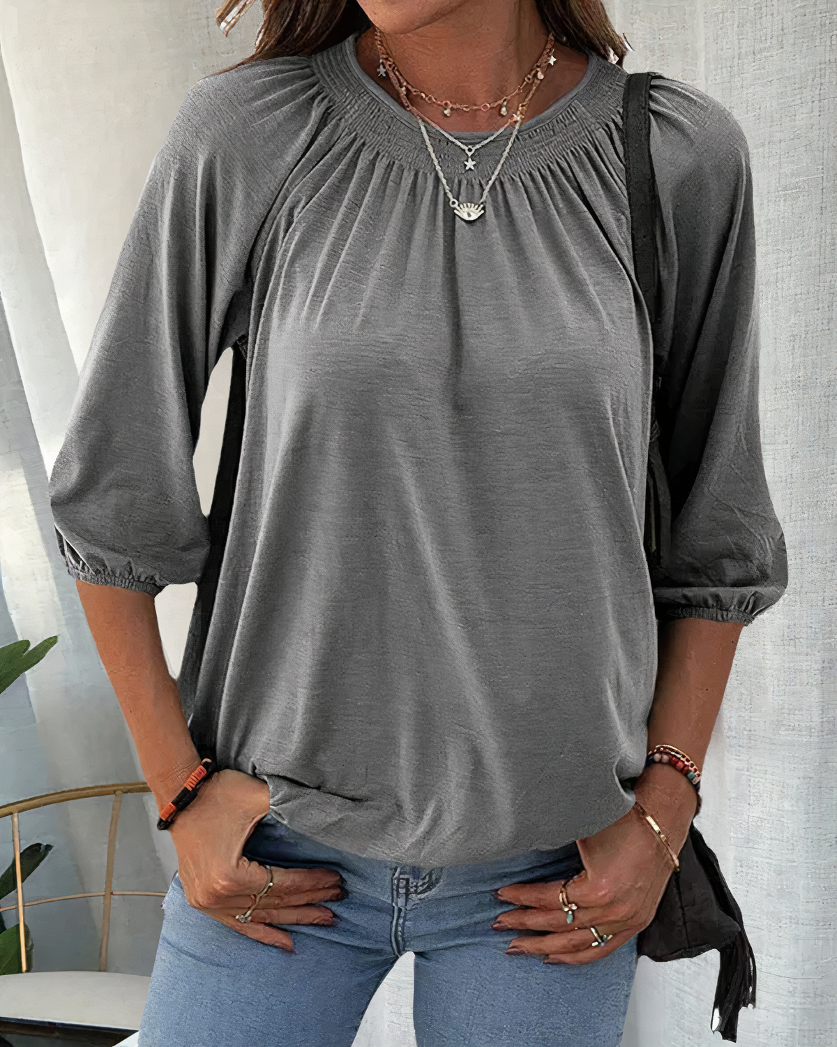 Bretislav® | Stylish Blouse With 3/4 Sleeves