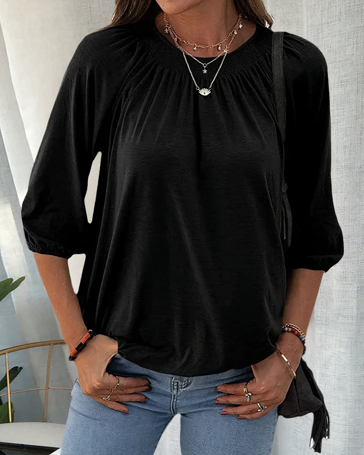 Bretislav® | Stylish Blouse With 3/4 Sleeves