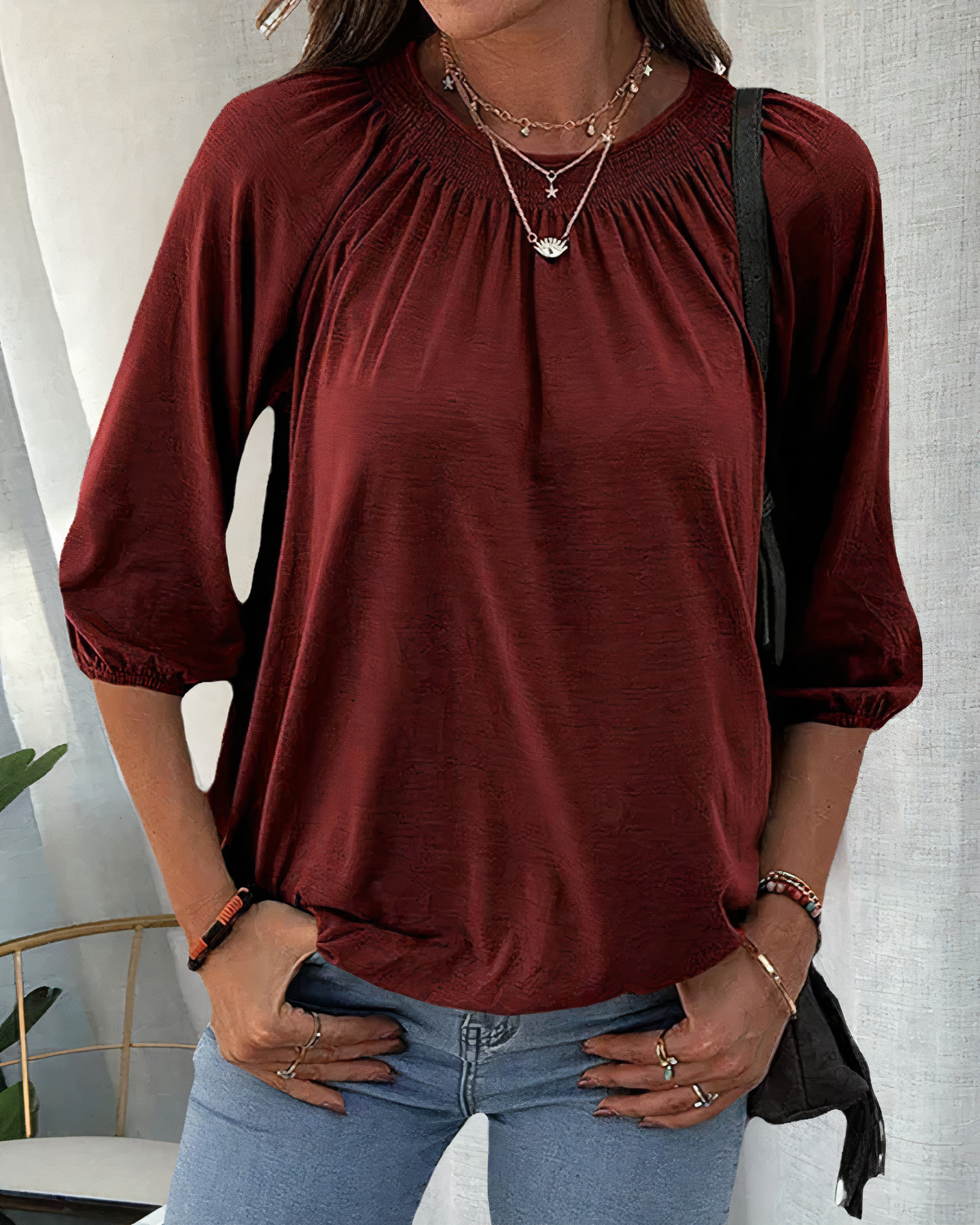 Bretislav® | Stylish Blouse With 3/4 Sleeves