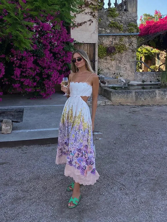 Carmen® | Floral, elegant Isabella dress with halterneck