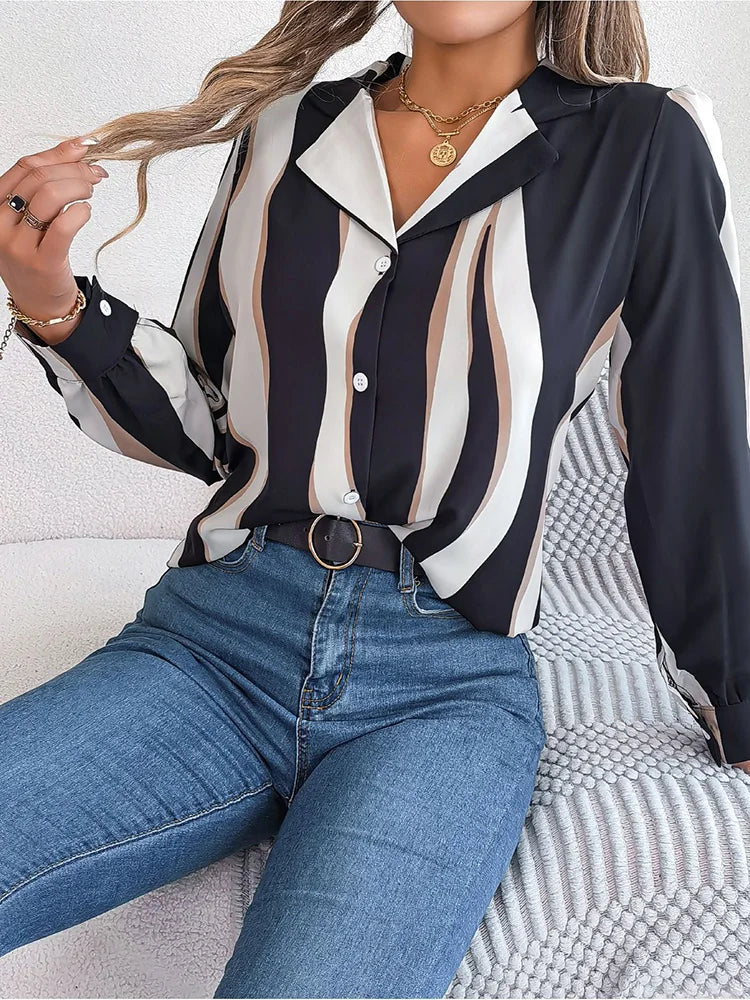 Brodie® | Casual Golf Stripe Blouse